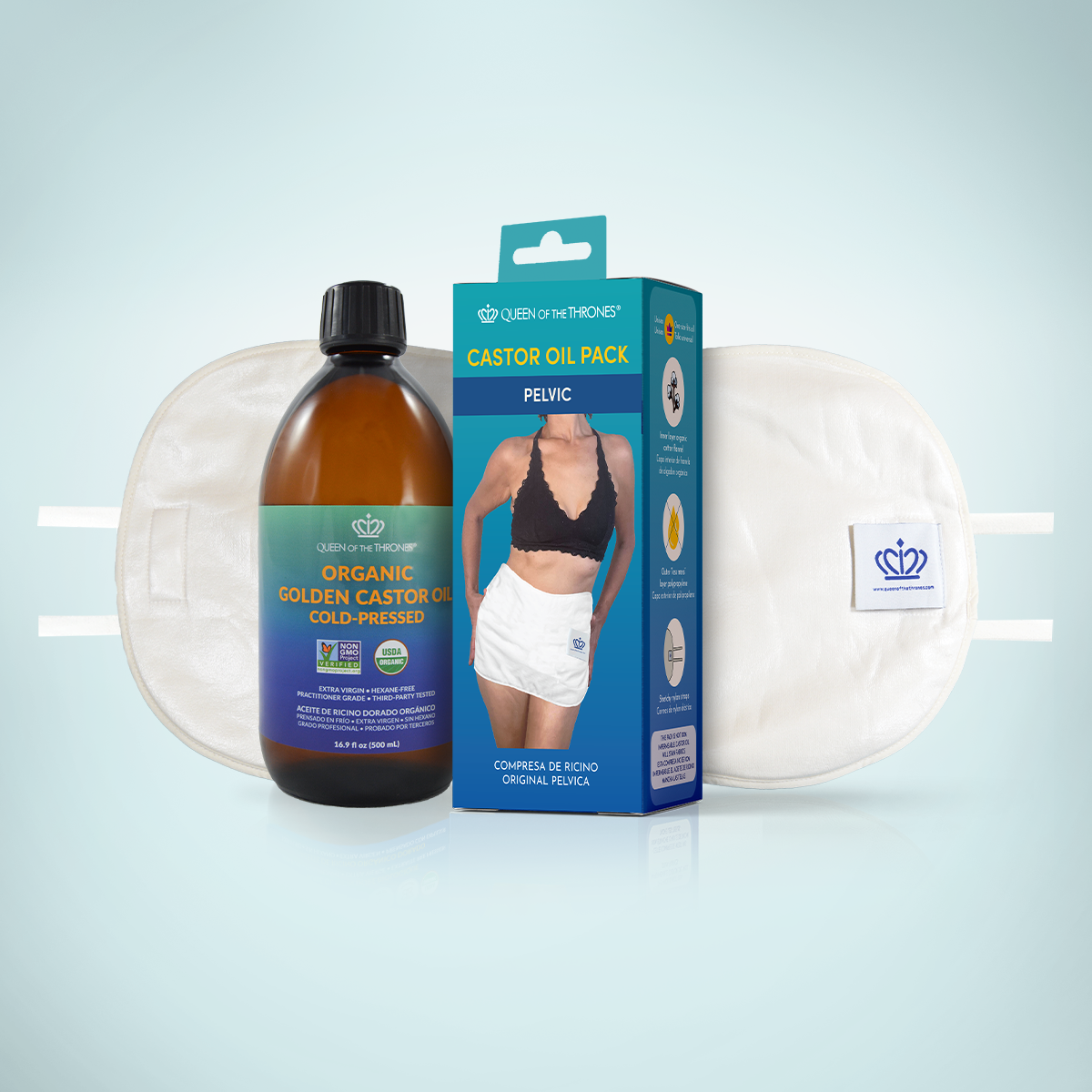 Castor Oil Hip & Pelvis Pack (Pack only)
