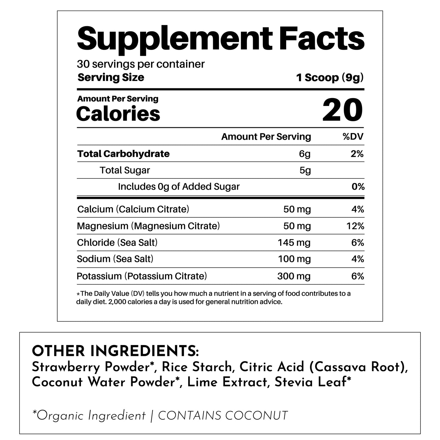 Just Ingredients Electrolyte