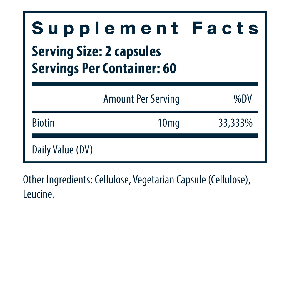 Biotin 10mg by Vital Nutrients