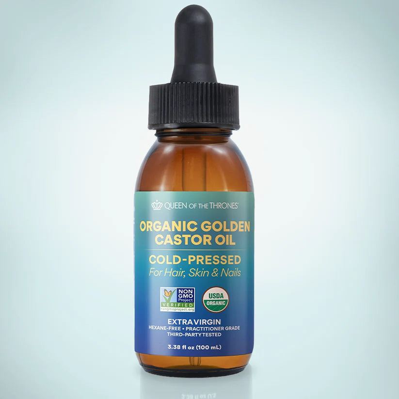 Organic Golden Castor Oil with Dropper 100mL
