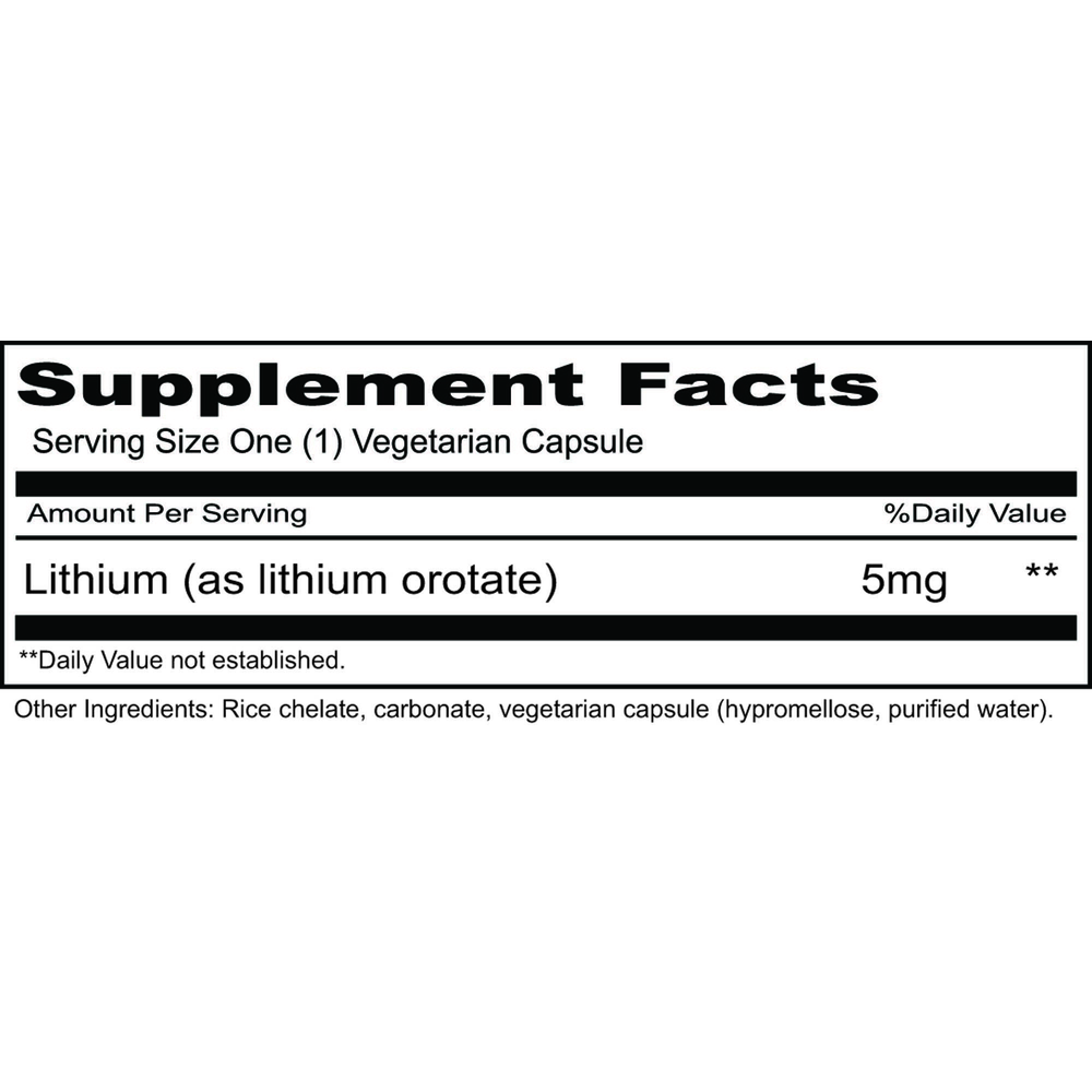 Organic Lithium(Orotate) by Priority One