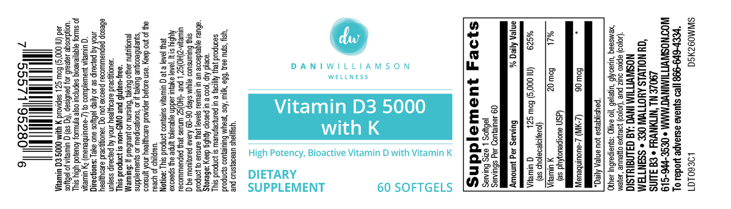 Vitamin D3K2 5,000