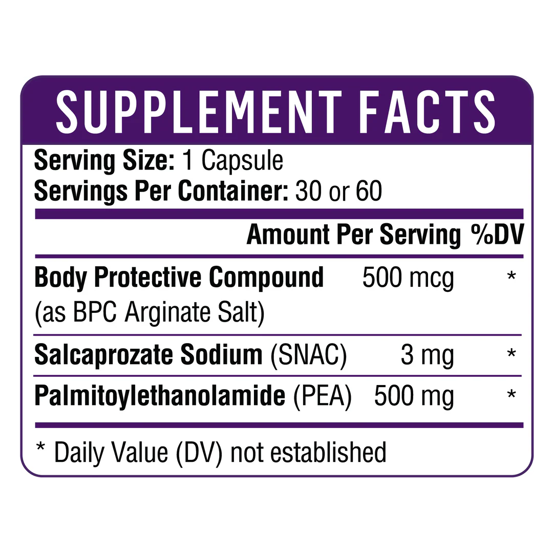 BPC + PEA 500 - 60 cap Wild & Well: A Wellness Emporium BPC + PEA 500 - 60 cap Wild & Well: A Wellness Emporium