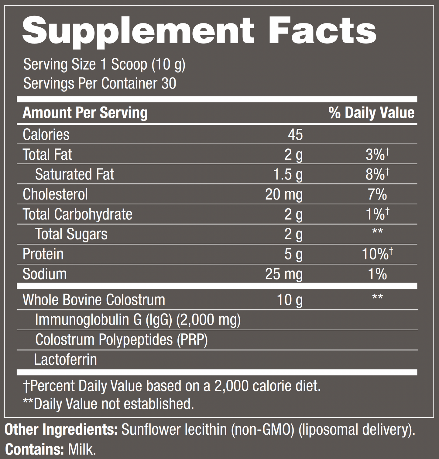 Wild Colostrum