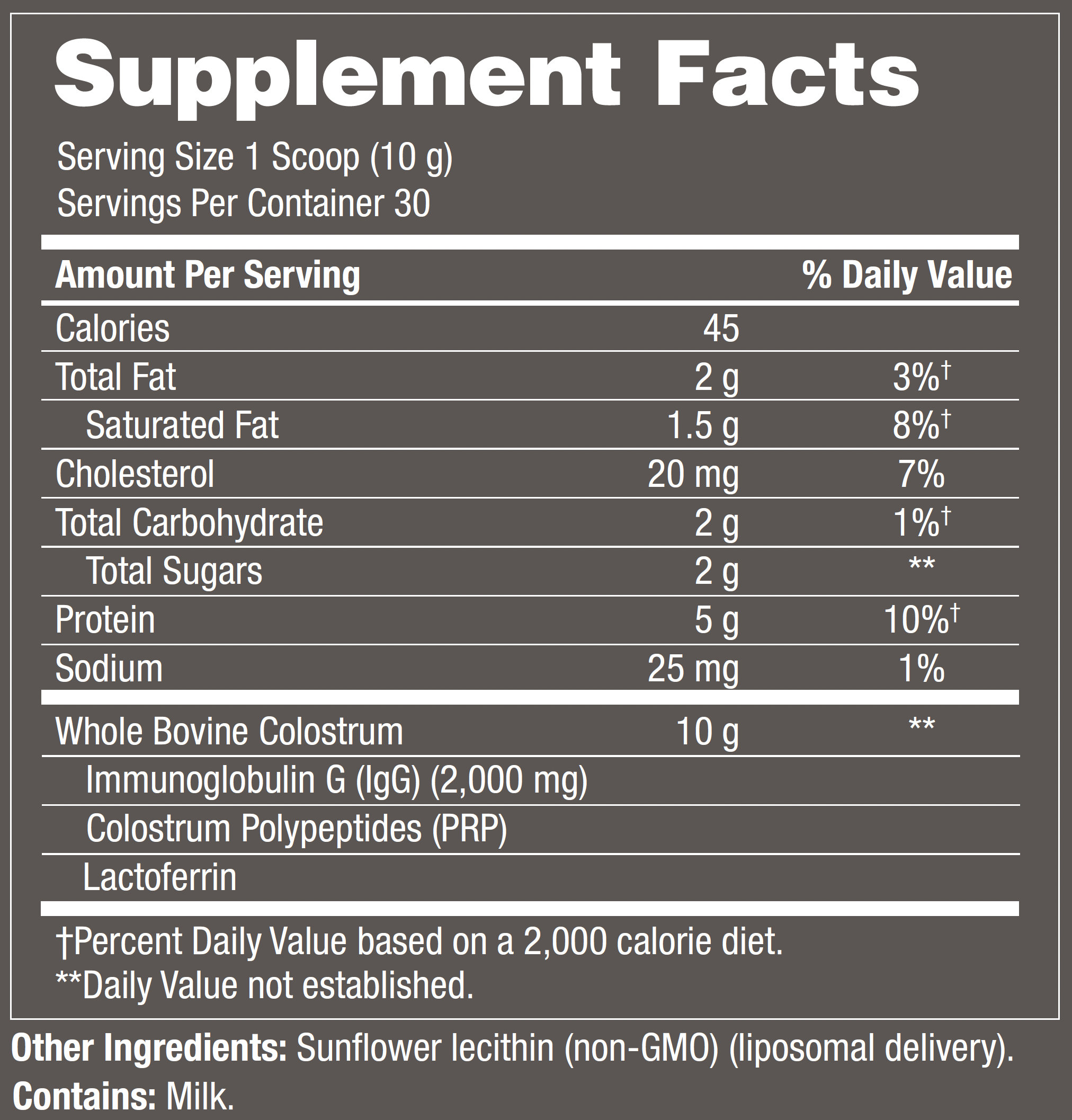 Wild Colostrum