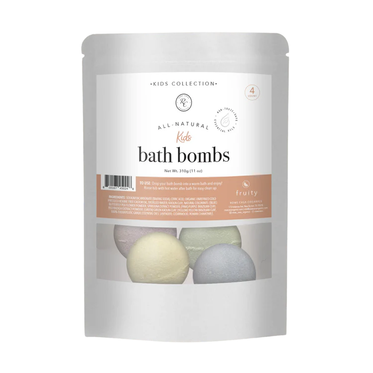 KIDS Fruity Bath Bombs by Rowe Casa Organics