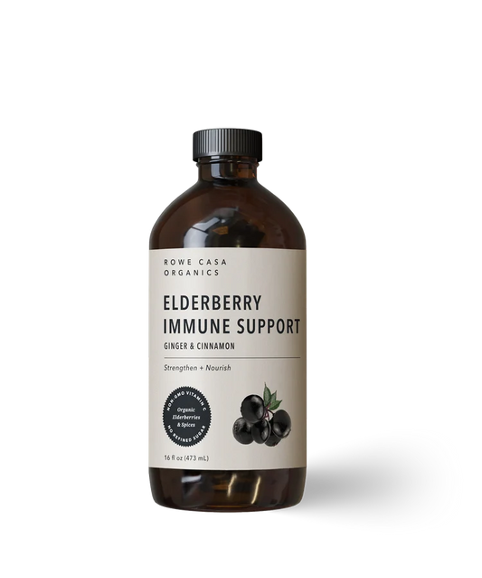 Ginger & Cinnamon Elderberry Immune Support by Rowe Casa Organics