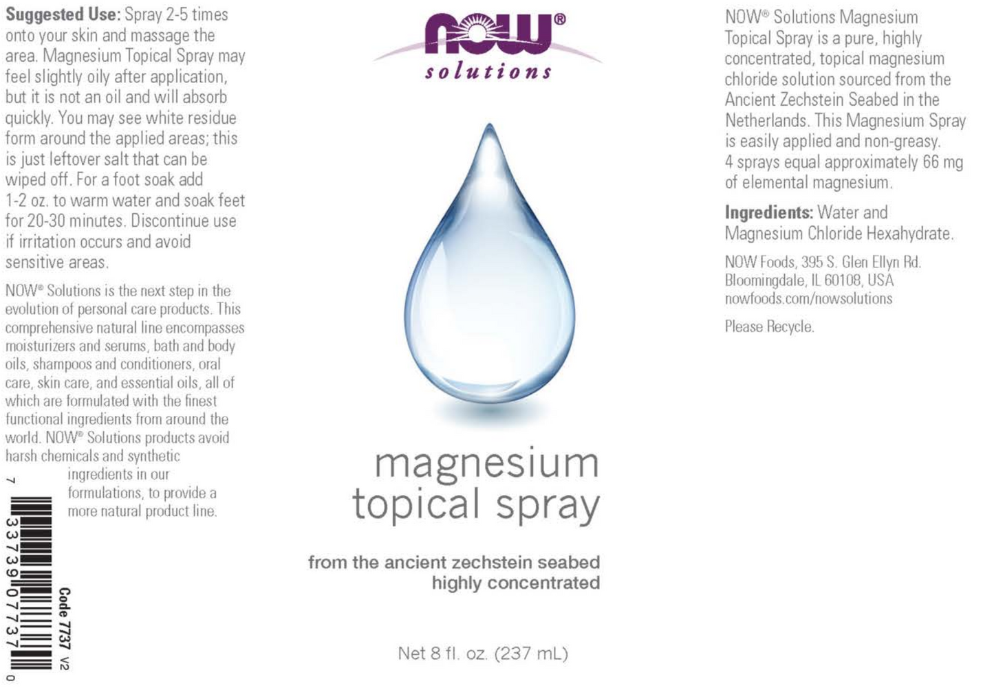 Magnesium Topical Spray 8oz