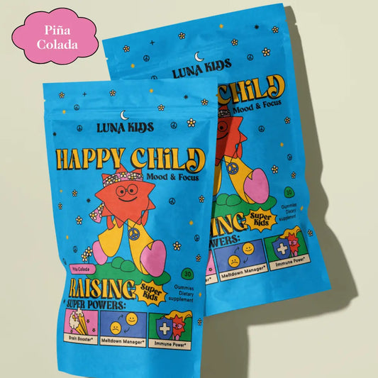 Happy Child: Pina Colada Mood & Focus Gummy by SUBLUNA Kids